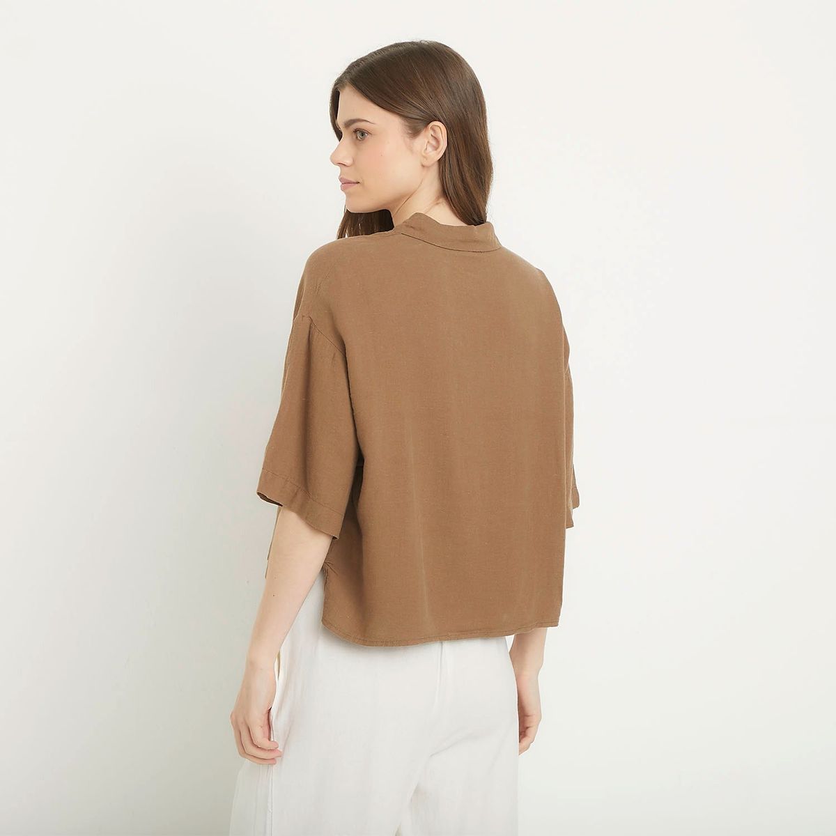 VERO MODA - Blusa Lino Mujer Vero Moda