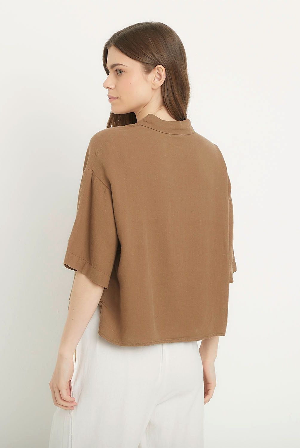 VERO MODA - Blusa Lino Mujer Vero Moda