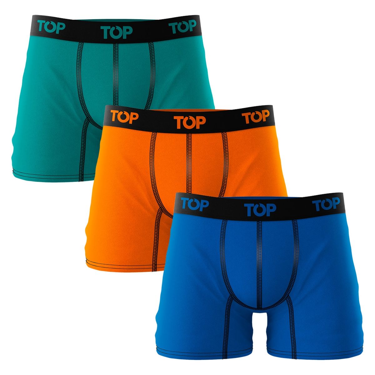 TOP - Pack 3 Boxer Algodón Hombre Top