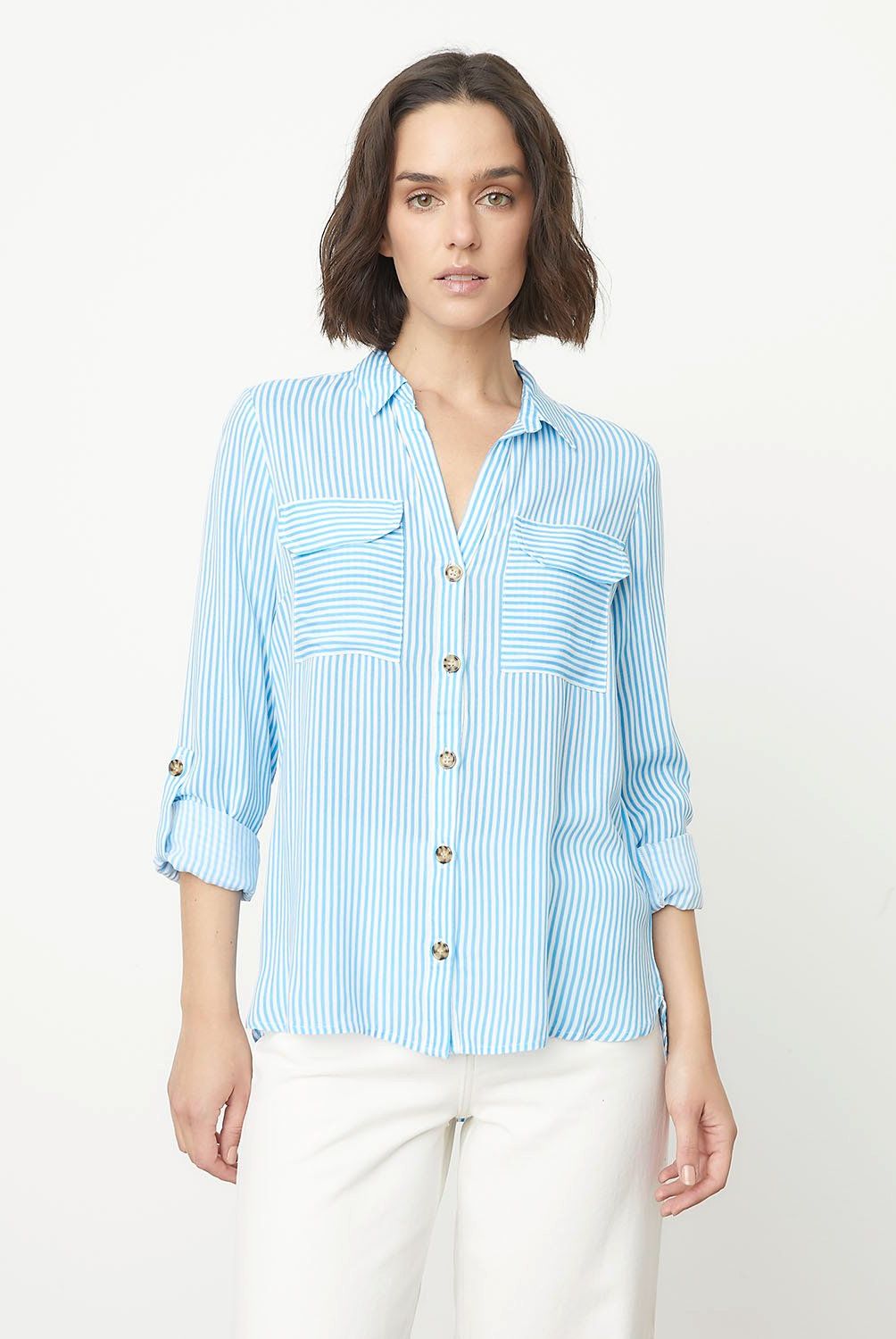 VERO MODA - Blusa Manga Larga Botones  Mujer Vero Moda