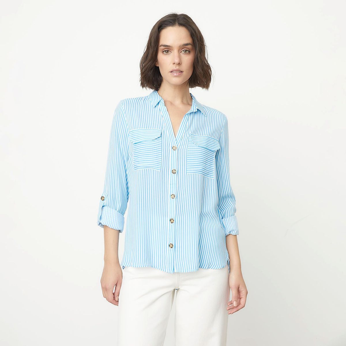 VERO MODA - Blusa Manga Larga Botones  Mujer Vero Moda