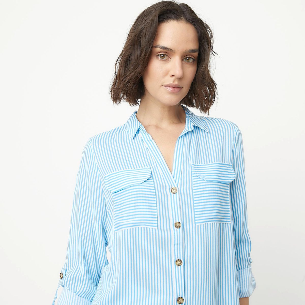 VERO MODA - Blusa Manga Larga Botones  Mujer Vero Moda