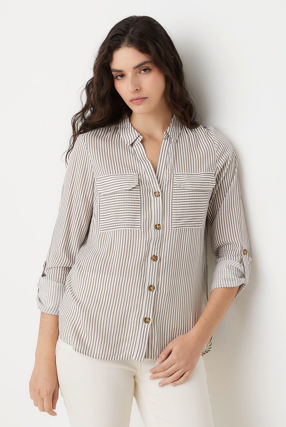 VERO MODA - Blusa Manga Larga Botones  Mujer Vero Moda