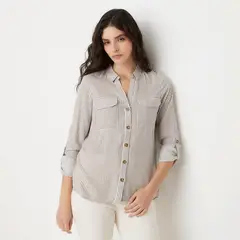 VERO MODA - Blusa Manga Larga Botones Mujer