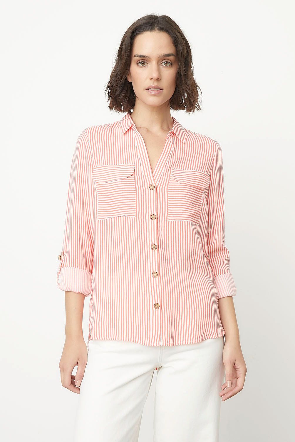 VERO MODA - Blusa Manga Larga Botones  Mujer Vero Moda