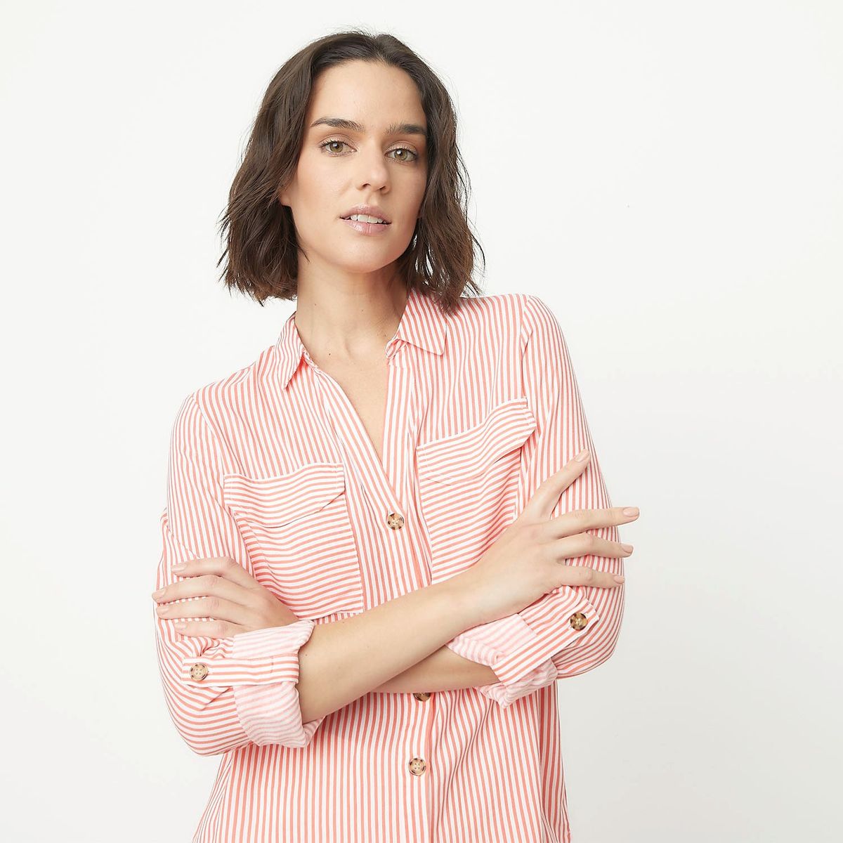 VERO MODA - Blusa Manga Larga Botones  Mujer Vero Moda