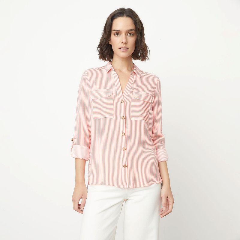 VERO MODA - Blusa Manga Larga Botones  Mujer Vero Moda