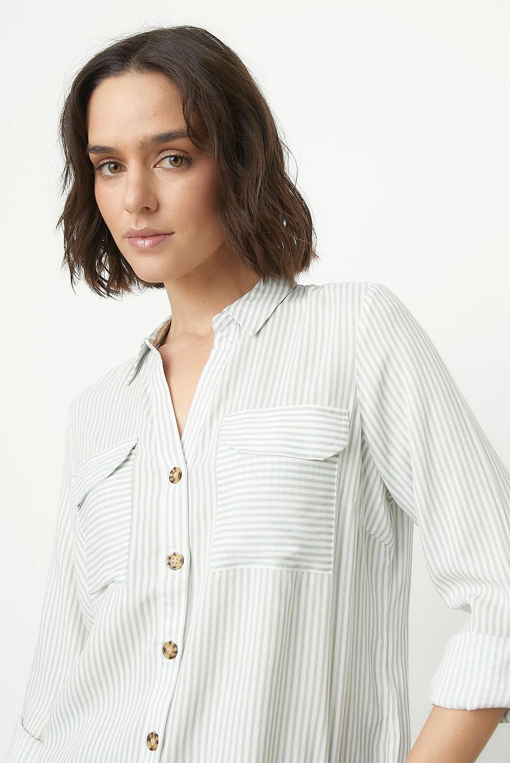 VERO MODA - Blusa Manga Larga Botones  Mujer Vero Moda