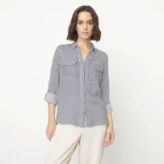 VERO MODA - Blusa Manga Larga Botones Mujer