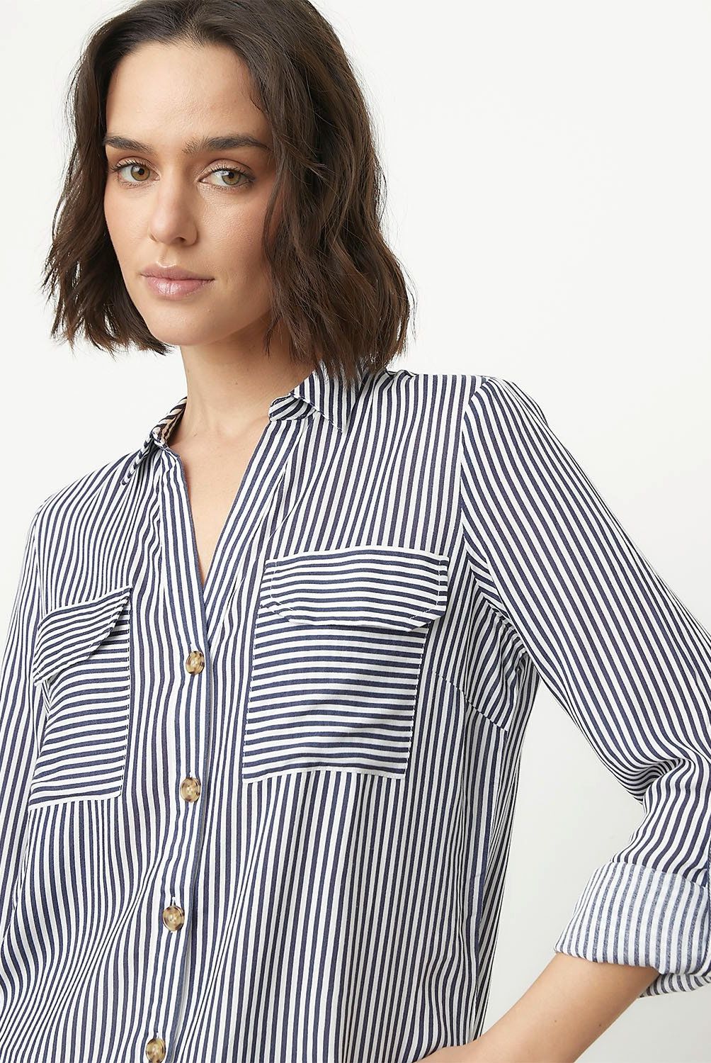 VERO MODA - Blusa Manga Larga Botones  Mujer Vero Moda