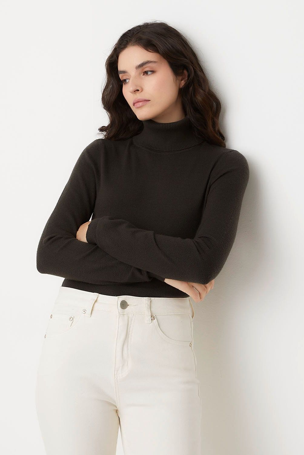 VERO MODA - Sweater Manga Larga Cuello Alto Mujer Vero Moda
