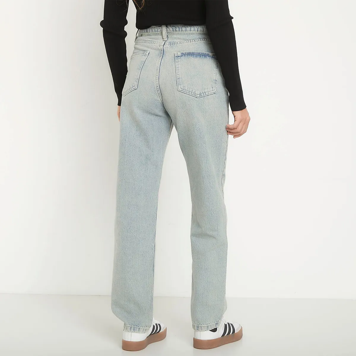 ONLY - Jeans Straight Tiro Alto Mujer Only