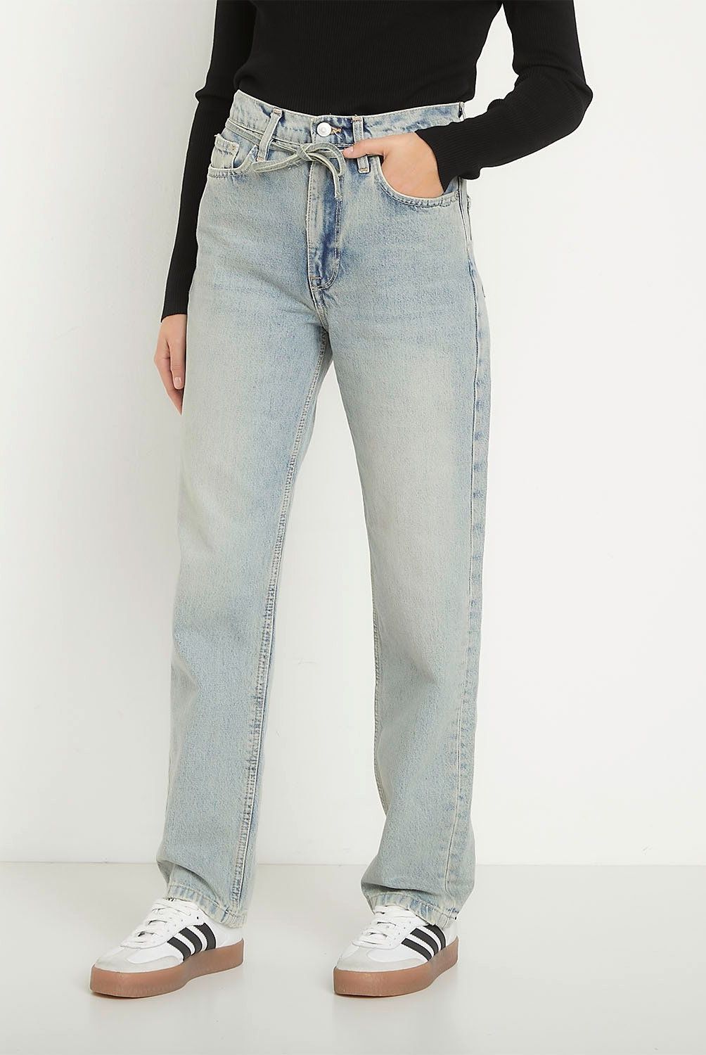 ONLY - Jeans Straight Alto Mujer Only