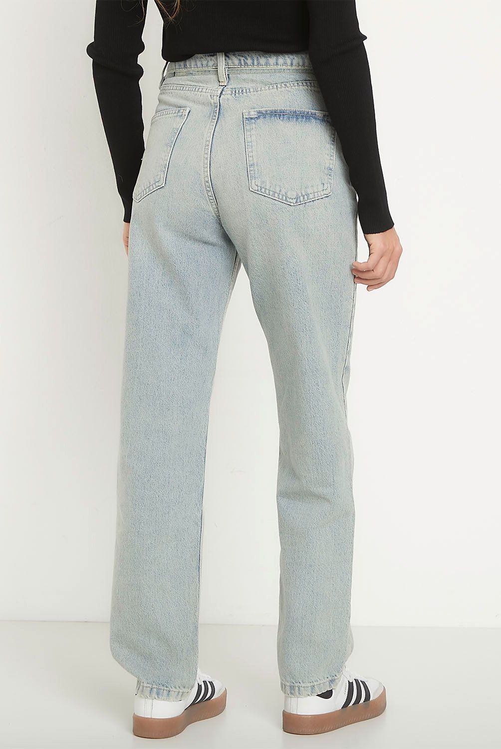 ONLY - Jeans Straight Alto Mujer Only