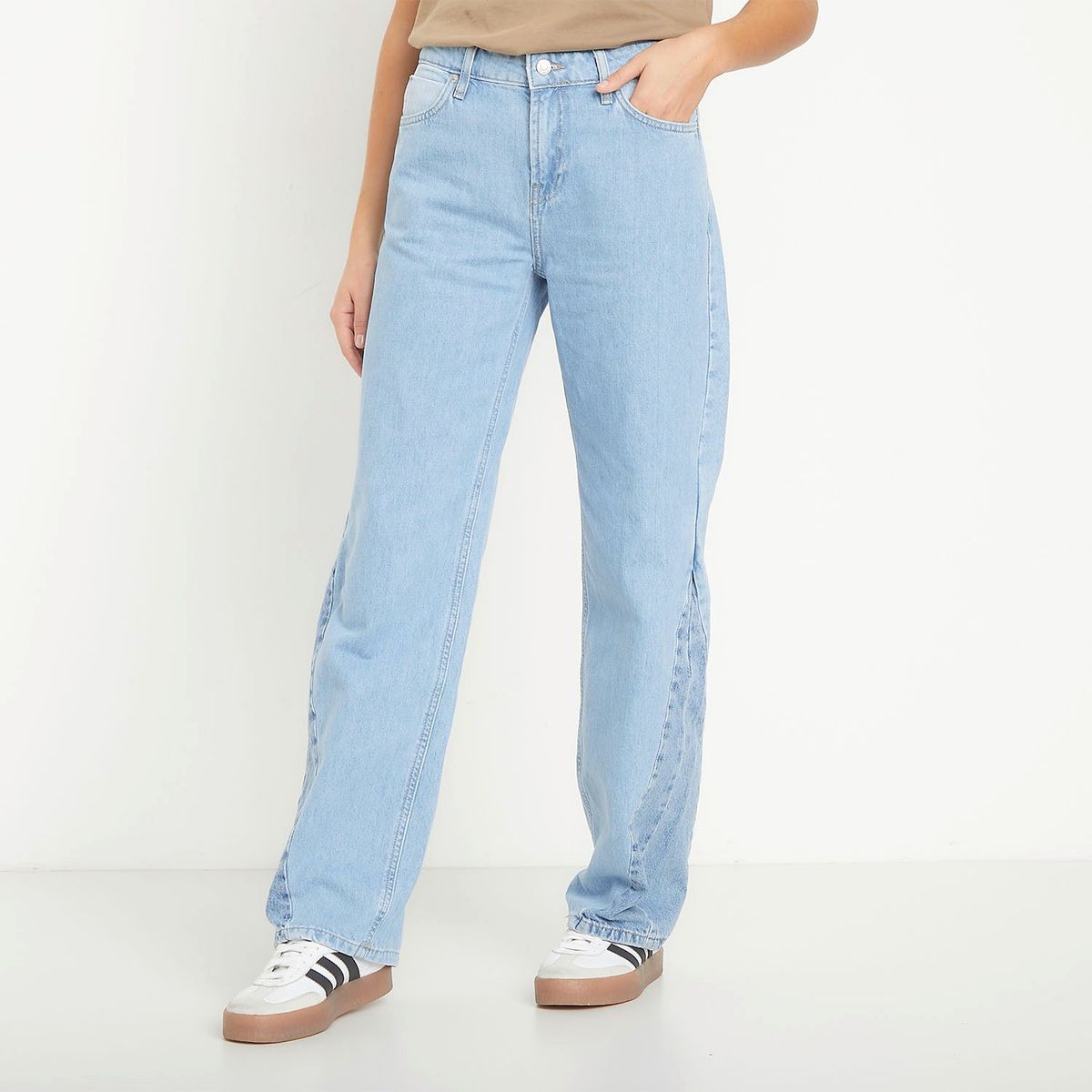 ONLY - Jeans Wide Leg Tiro Medio Mujer Only