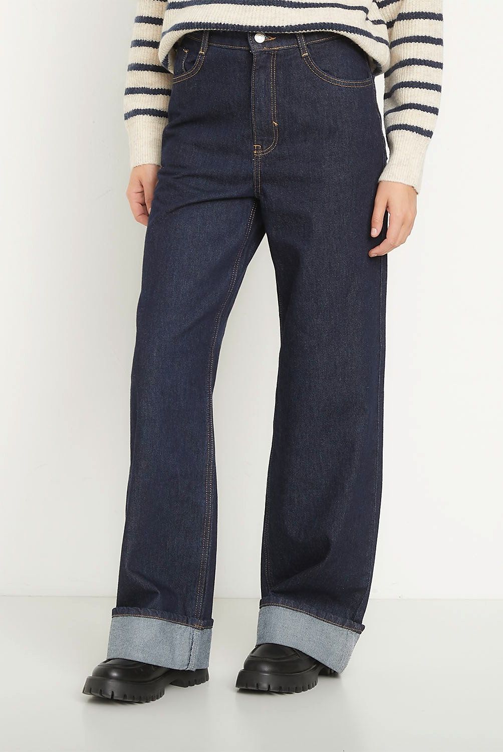 ONLY - Jeans Wide Leg Alto Mujer Only
