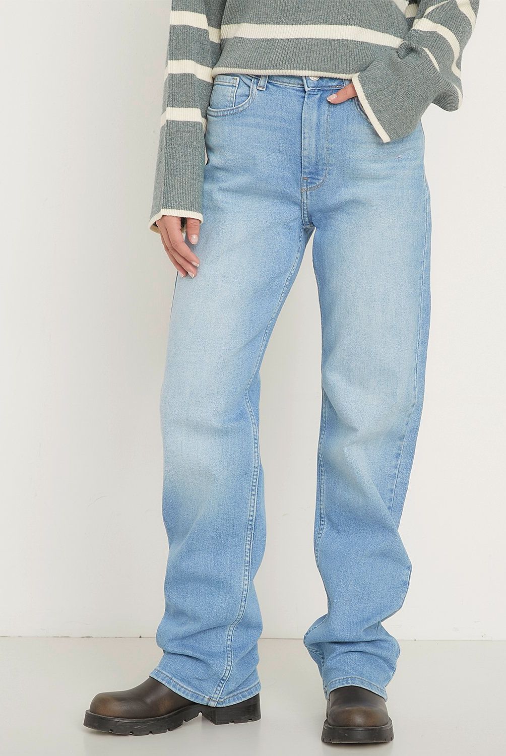 ONLY - Jeans Wide Leg Medio Mujer Only