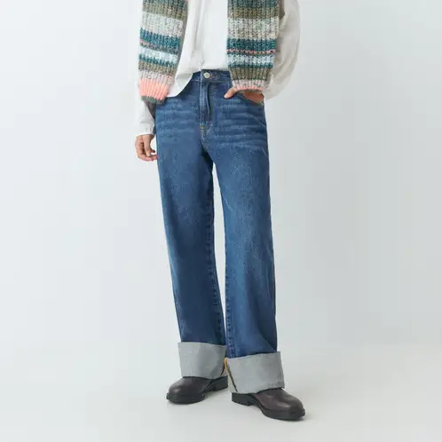 BROWNIE - Jeans Bajo Vuelta Mujer