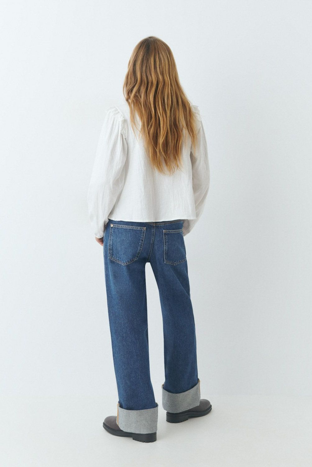 BROWNIE - Jeans Bajo Vuelta Mujer Brownie