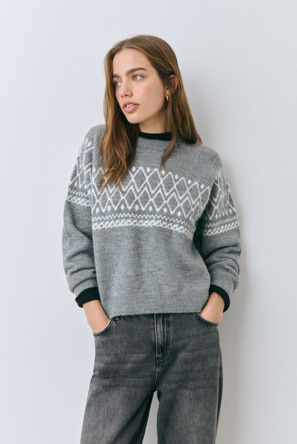 BROWNIE - Sweater Jacquard Mujer Brownie