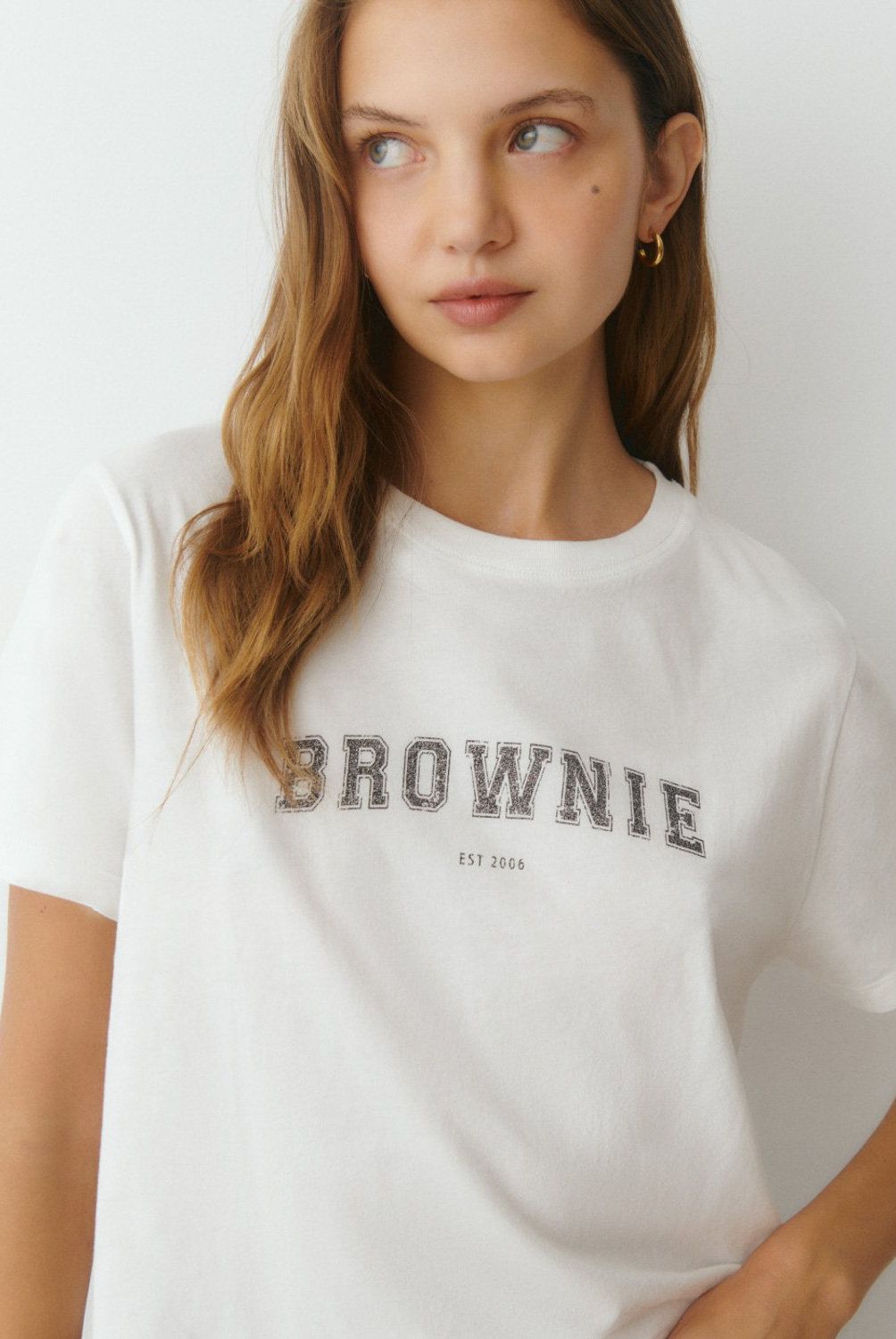 BROWNIE - Polera Texto Brownie Glitter Mujer Brownie