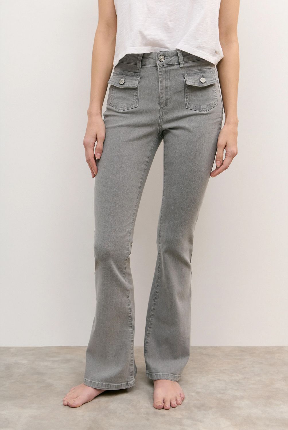BROWNIE - Jeans Bolsillos Frontales Mujer Brownie