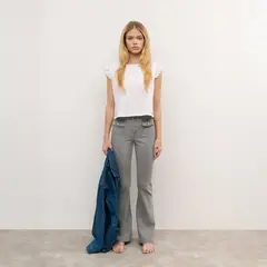 BROWNIE - Jeans Bolsillos Frontales Mujer