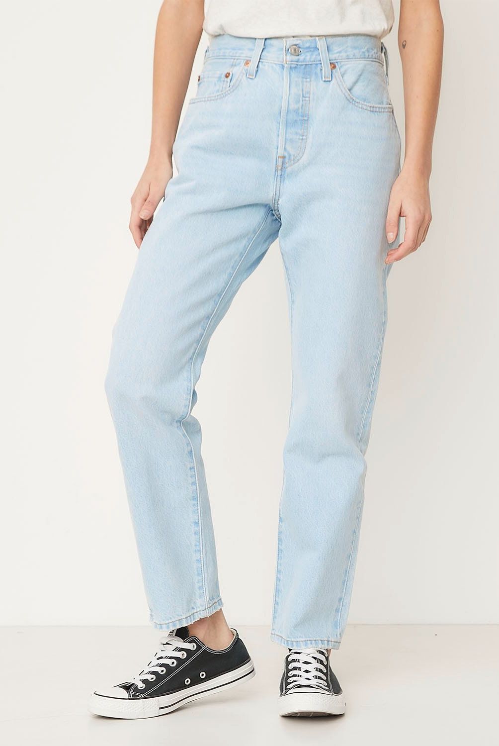 LEVIS - Jeans 501 Original Fit Azul Claro Mujer Levis