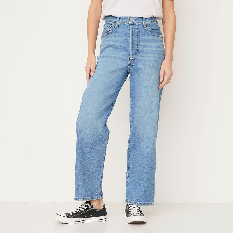 LEVIS - Ribcage Straight Ankle Jeans Mujer Levis