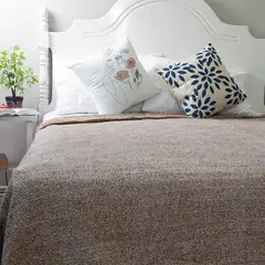 DORAL - Frazada Chiporro Two Ton Beige