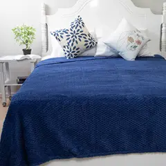 DORAL - Frazada Coral Pop Azul