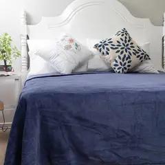 DORAL - Frazada Flannel Azul