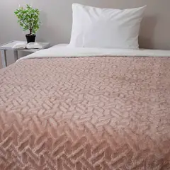 DORAL - Frazada Plush Sherpa Beige
