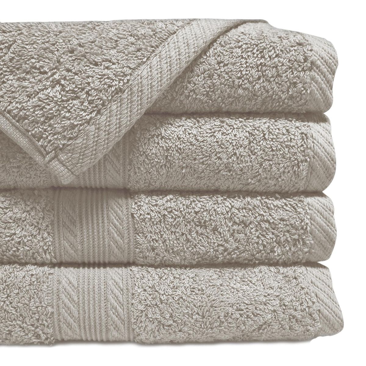 LOURDES - Toalla De Mano 45X90 Cm 500G Taupe Lourdes