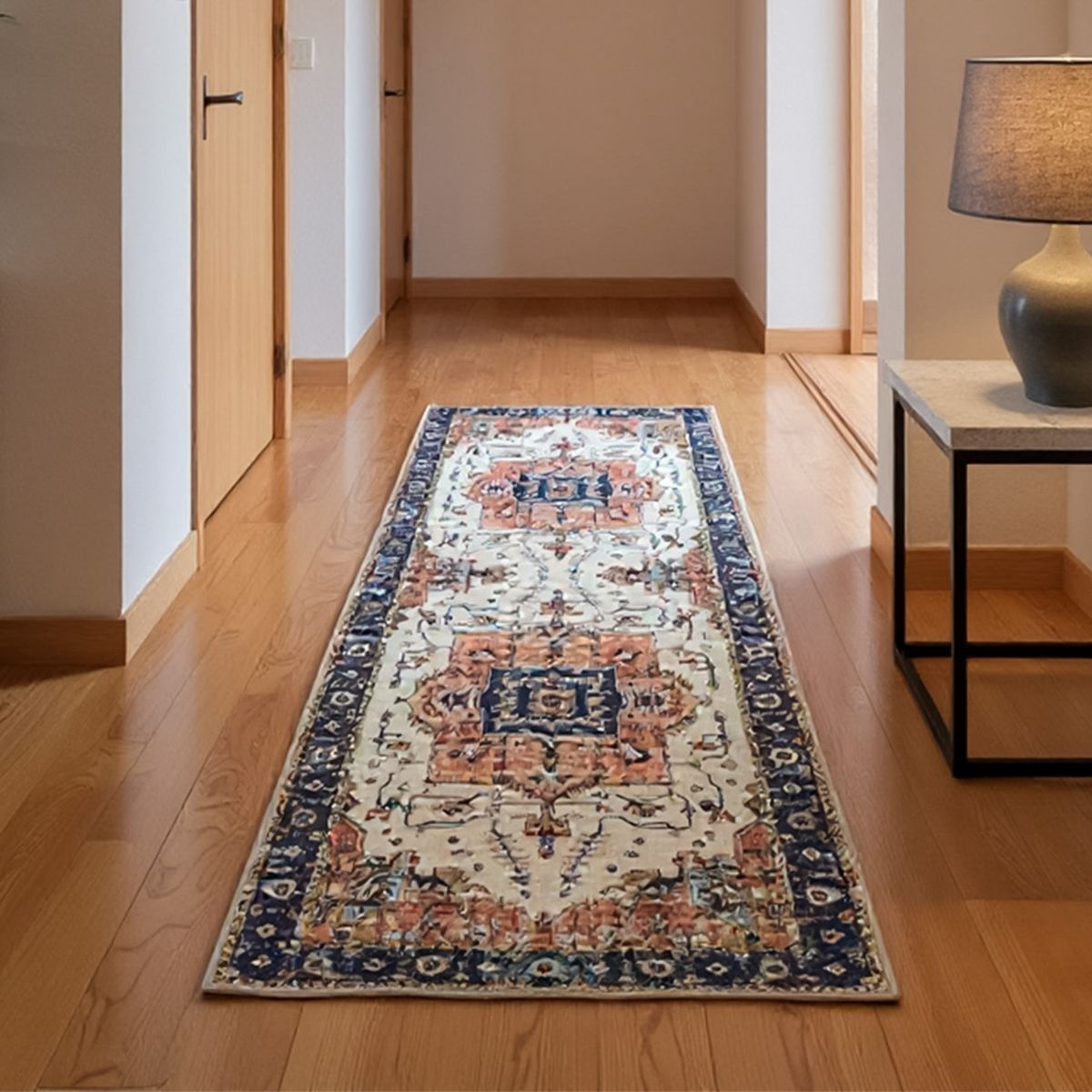 IDETEX - Alfombra De Pasillo Moka Rojo 67X180 Cm Idetex