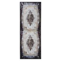 Alfombra De Pasillo Moka Negro 67X180 Cm