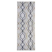 Alfombra De Pasillo Rayan Gris 67X180 Cm