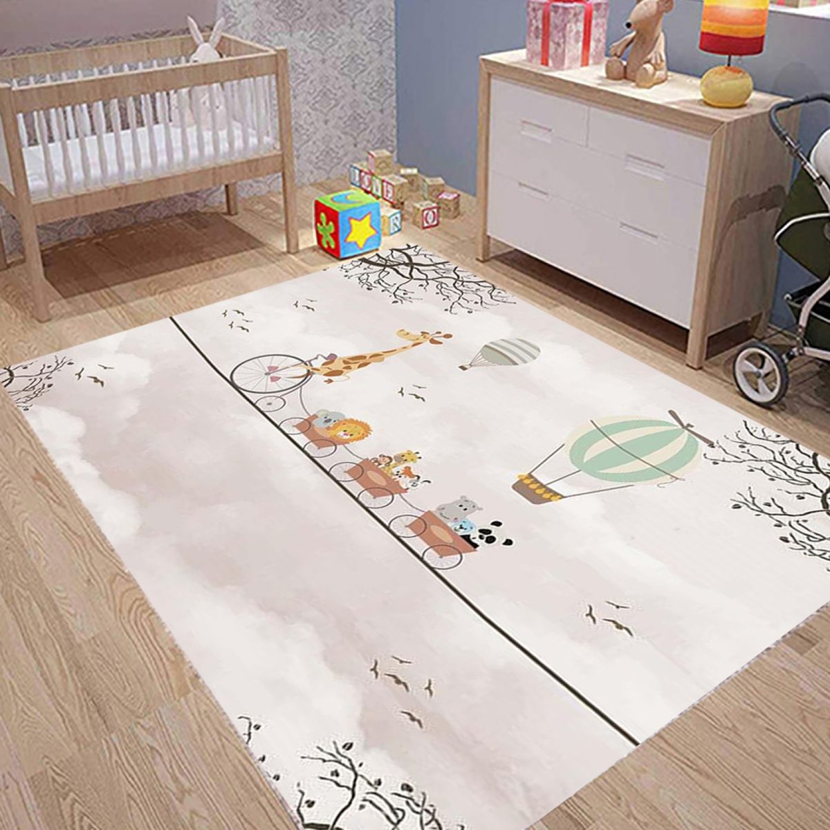 IDETEX - Alfombra Infantil Baby Beige 100X133 Cm Idetex