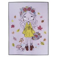 Alfombra Infantil Chic Rosa 100X133 Cm