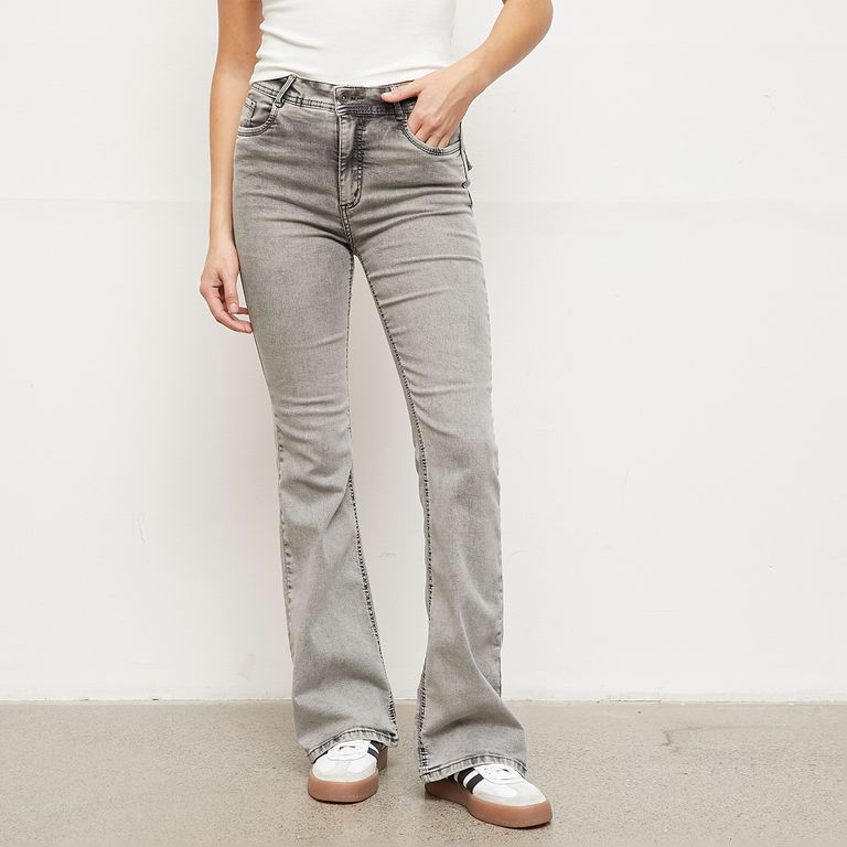 Jeans Flare Tiro Alto Mujer