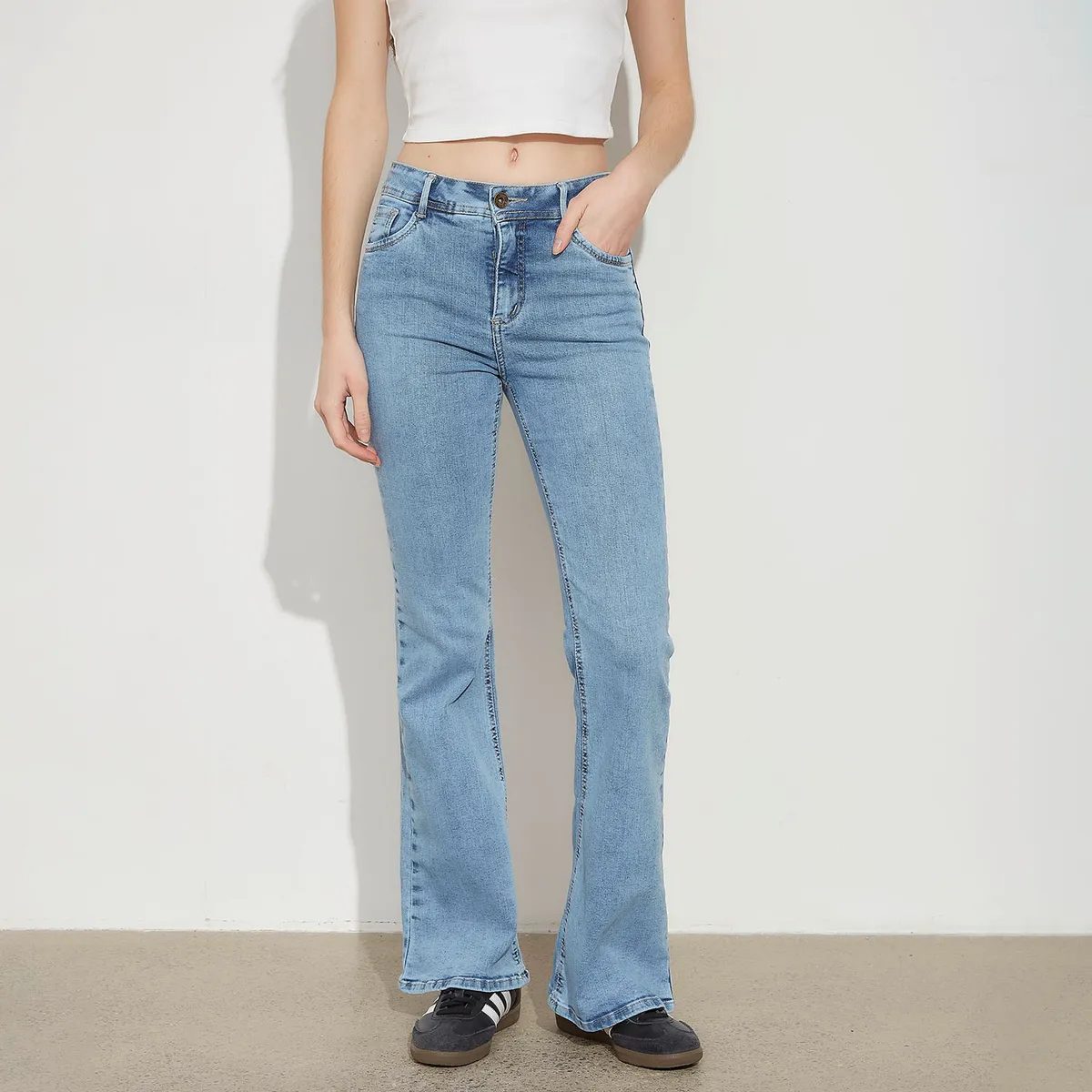 EFESIS - Jeans Flare Tiro Alto Mujer Efesis
