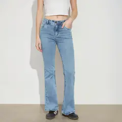 EFESIS - Jeans Flare Tiro Alto Mujer