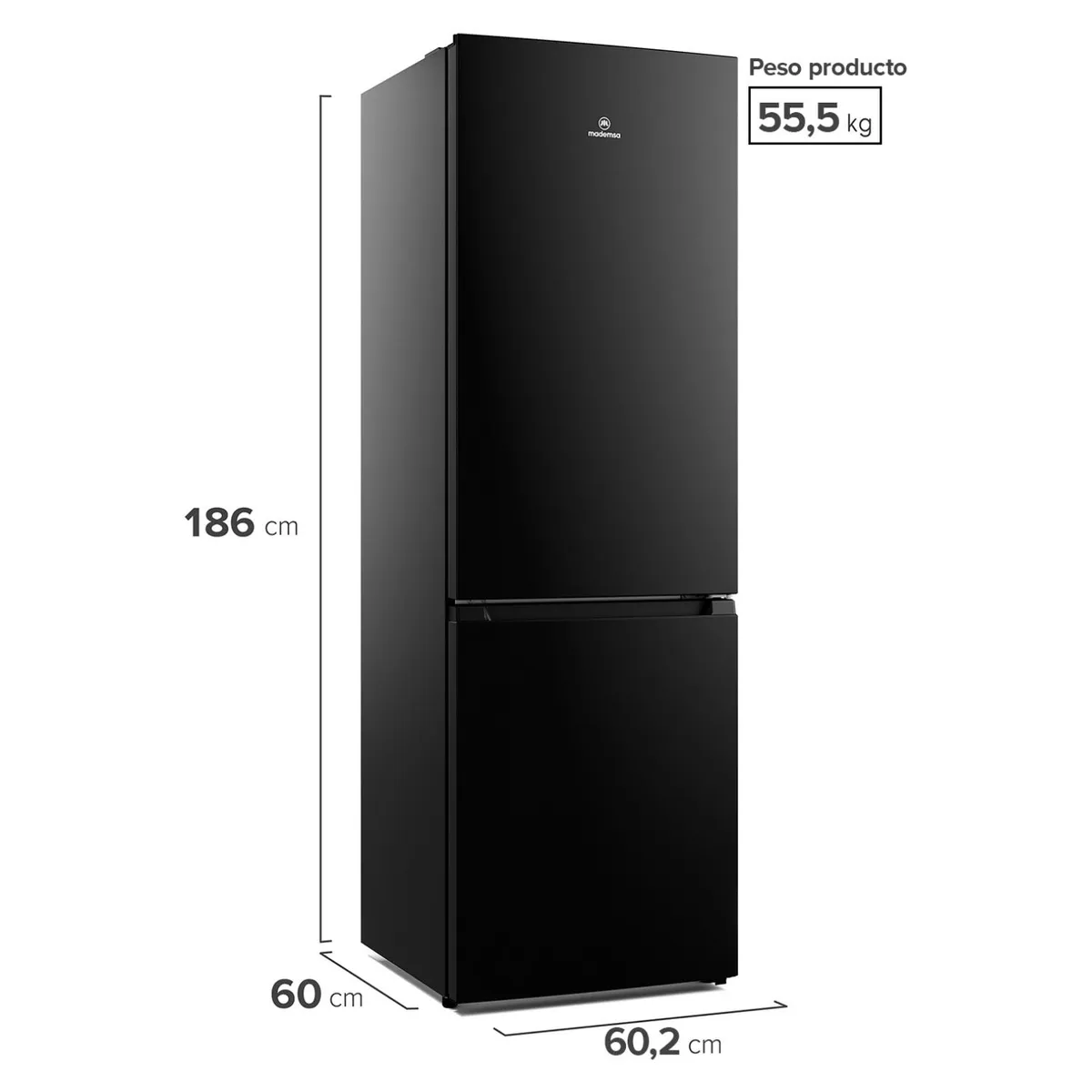 MADEMSA - Refrigerador Bottom Freezer 293 Lt No Frost MI60B Mademsa