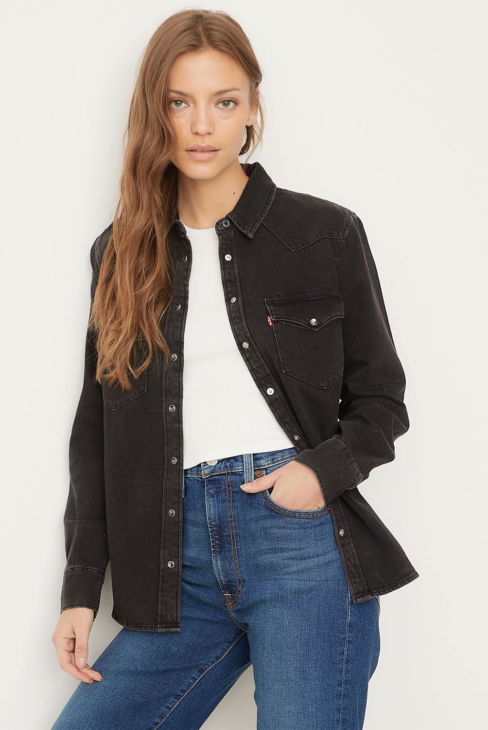 LEVIS - Blusa Manga Larga Algodón Mujer Levis