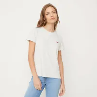 Polera Mujer Manga Corta Regular Fit Gris
