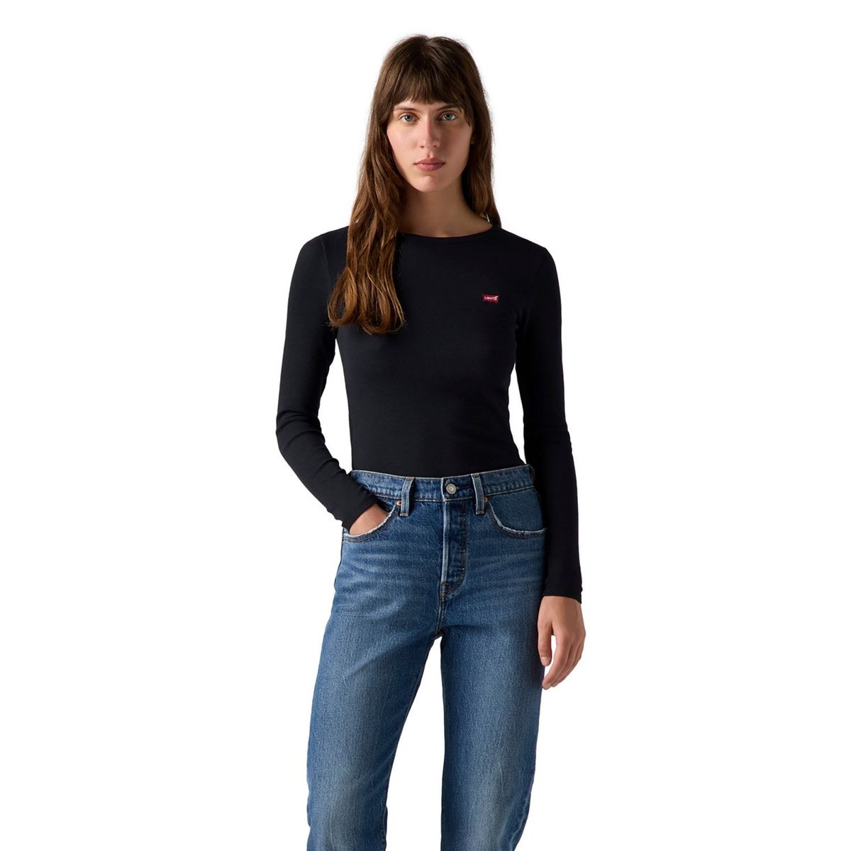 LEVIS - Polera Manga Larga Algodón Mujer Levis