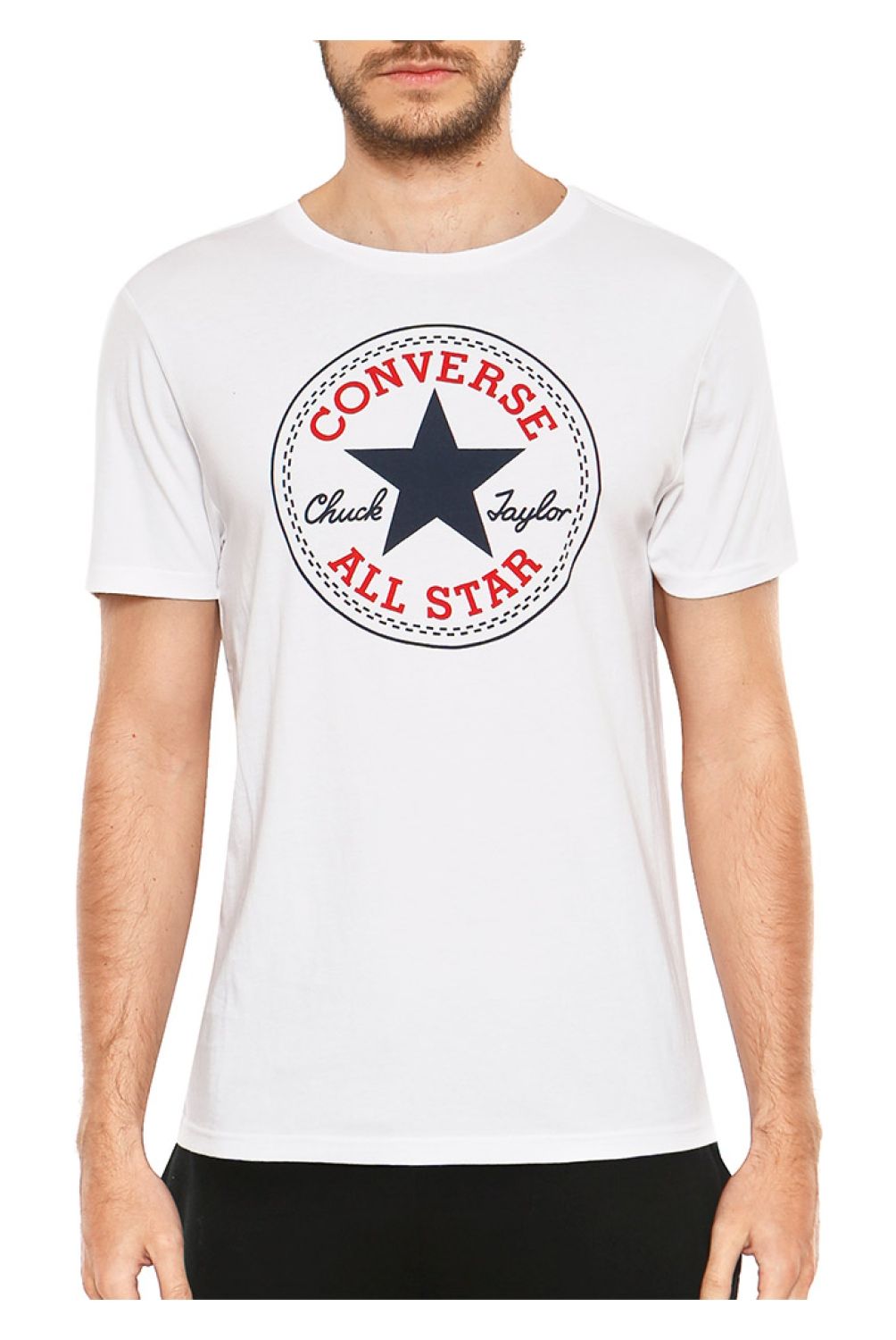 CONVERSE - Polera Manga Corta Algodón Hombre Converse