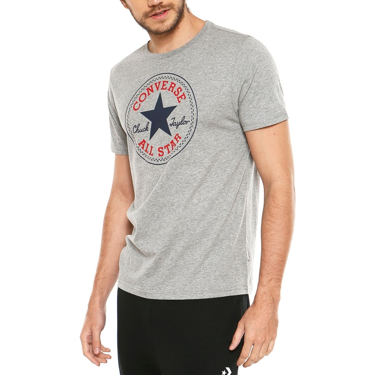 CONVERSE - Polera Manga Corta Algodón Hombre Converse