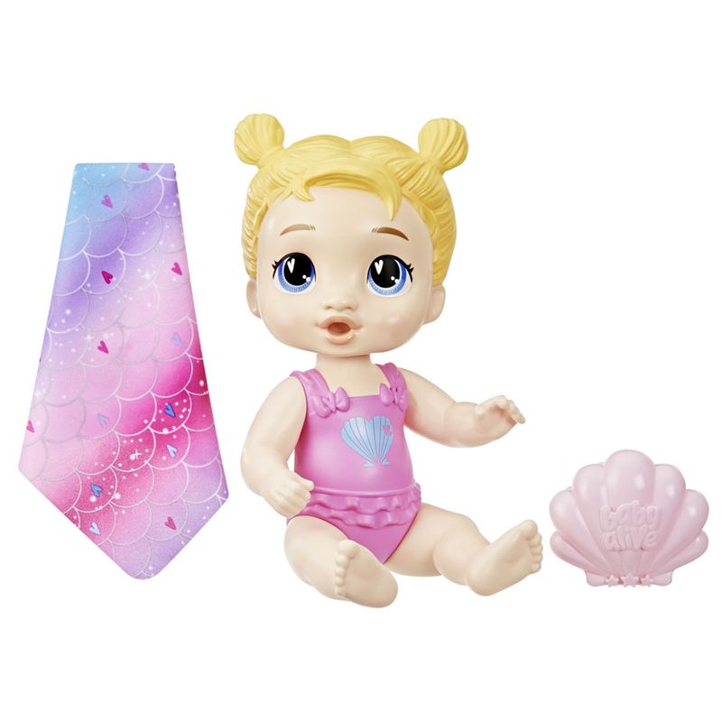 BABY ALIVE - MUNECA BABY ALIVE MERMAID SPLASH BLDH HARPER