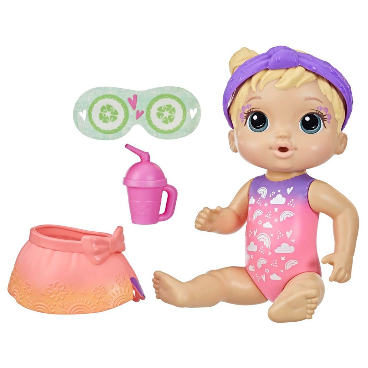 BABY ALIVE - Muñeca Baby Alive Bebé Spa Multicolor Cabello Rubio
